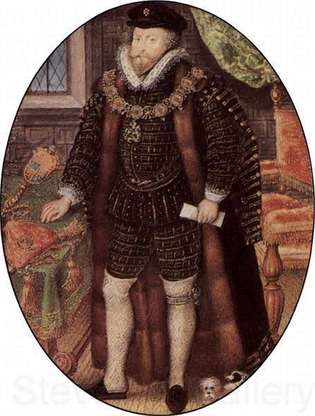 Nicholas Hilliard Portrat des Sir Christopher Hatton Spain oil painting art